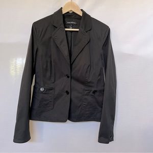 Club Monaco Black Two Button Cotton & Spandex Blend Blazer.  Size 10